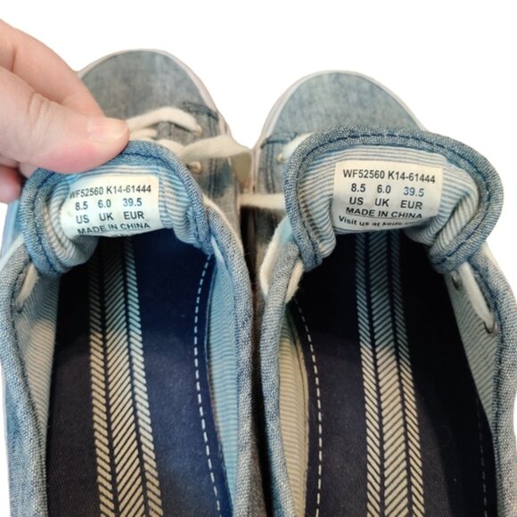 Keds Surfer Classic Chambray Sneaker EUC sz 8.5 US - Picture 6 of 16
